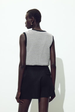 JACQUARD BUTTON WAISTCOAT TOP - Zara фото 14