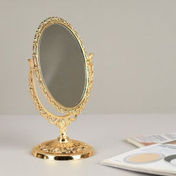 Зеркало настольное 20,5*12 см / CW419-21 /уп 72/ - Галеонтрейд фото 2