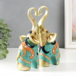 Набор фигурок полистоун Африканский слон, 2 шт., 6?17?21 см