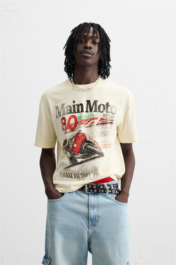 FADED PRINTED T-SHIRT - Zara фото 2