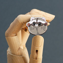 Цена за 2 шт. Значок деревянный Хочу на ручки, 3?2.8 см