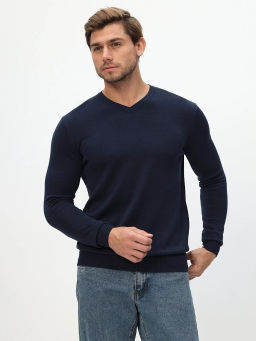 Джемпер мужской GREG G124-CT 125278 (т. джинс)  фото 6