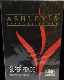 ASHLEYS. Super Pekoe черный 100 гр. карт.пачка