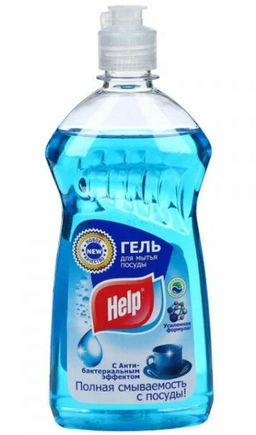 HELP ср-во д/мытья посуды 500мл Антибактериальный (гель)