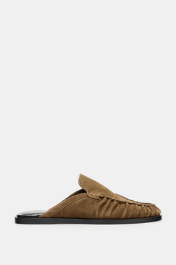 SPLIT SUEDE MULE LOAFERS - Zara фото 4