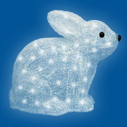 ULD-M2724-032/STA WHITE IP20 RABBIT Фигура светодиодная Кролик, 33*26см, 32 светодиода. Белый свет. Провод прозрачный. TM Uniel