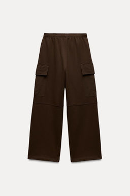 WASHED-EFFECT CARGO TROUSERS WITH ZIPS - Zara фото 7
