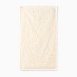 Полотенце махровое жаккардовое LoveLife Flowers 70х130 см, цвет молочный, 100% хл, 500 г/м²