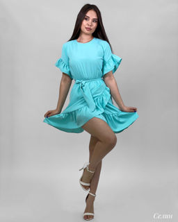 Платье Селин (тиффани) - Nadi bordo фото 2