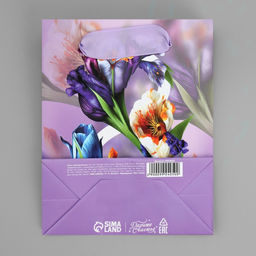 Цена за 3 шт. Пакет подарочный ламинированный, упаковка, 8 марта, S 12?15?5.5 см