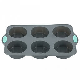 Форма для кексов "Linea Silicone" 25х15х3см, 6 ячеек, силикон, "Regent" (Китай)