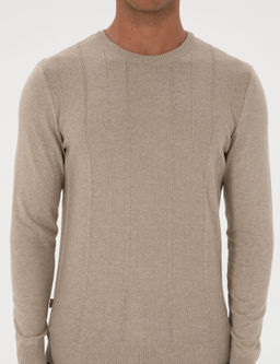 Kum Melanj Slim Fit Bisiklet Yaka Triko Kazak - Pierre cardin фото 6