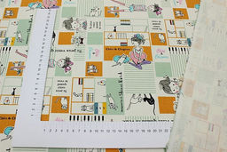 Интерьерный хлопок Котокафе, ш.1.48м, хлопок-100%, 230гр/м.кв - Купава фото 4