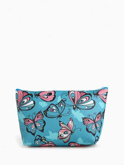 Косметичка - пенал на молнии, с рисунком, разноцветная