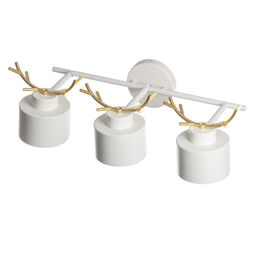 Бра «Сохата», 3хЕ27, 40 Вт, 60×15×22 см, белый с золотом