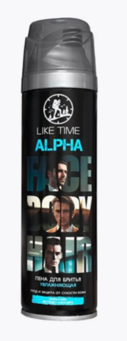 Болгария Пена для бритья Увлажняющая LIKE TIME ALPHA 180 мл. НОВИНКА!!!