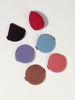 Спонжи для макияжа, в футляре, 6 шт., МИКС