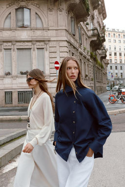 FALDA PAREO MIDI HEBILLA / Blanco - Zara фото 9