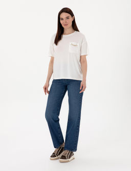 Beyaz Comfort Fit Ti__rt - Pierre cardin фото 4