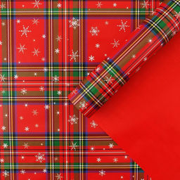 Цена за 10 шт. Бумага упаковочная глянцевая двухсторонняя С Новым годом!, 70 100 см