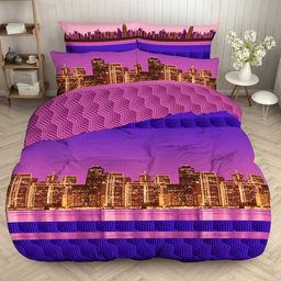 КПБ Бязь Экстра - ГОРОД 2 сп. с Евро простыней (нав.70х70)