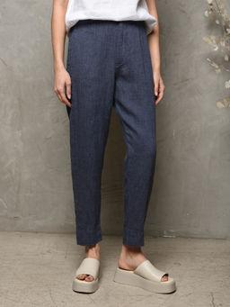 Брюки ЛИГИ 01020O синий-меланж