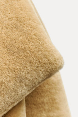 ZW COLLECTION BELTED FAUX FUR COAT - Zara фото 10