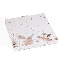 Тарелка фарфоровая десертная Доляна Праздничное настроение, d=20,5 см, цвет белый фото 7