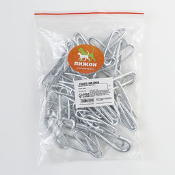 Цепь для привязи собак, сварные звенья, 1,8 м, калибр 30 мм, толщина проволки 2,6 мм - Пижон фото 6