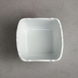 Соусник квадратный Волна, 250 мл, фарфор, Иран - Керамика ручной работы фото 2
