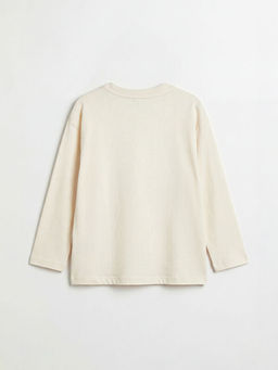 Bisiklet Yaka Fiyonk Detayl? K?z ?ocuk Ti??rt