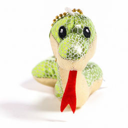 Мягкая игрушка Змея, с золотым животиком, на подвесе, 7 см, цвет МИКС - Simaland фото 4