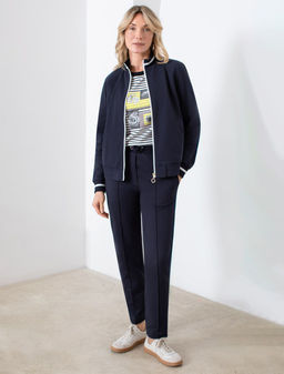 Бомбер среднего объема из футера двухнитки с эластаном - Vilatte фото 5