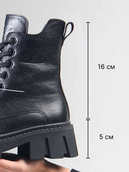 Ботинки EDART 346.чанкиbl. Черный макс/байка  фото 6