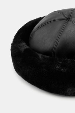 DOUBLE-FACED FAUX FUR HAT - Zara фото 5