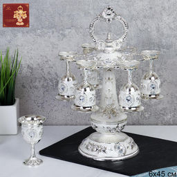 Рюмки на подставке 7 предметов / S-932 /уп 48/
