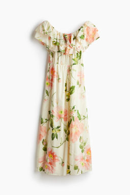 Vestido off-the-shoulder con volantes - H&m фото 6