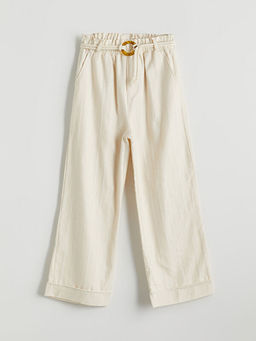 Beli Lastikli K?z ?ocuk Pantolon