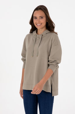 Kad_n A__k Haki Sweatshirt Sepette S_rpriz _ndirim - U.s. polo assn фото 3