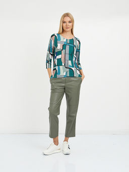 футболка женская с длинным рукавом и принтом - Glenfield фото 2