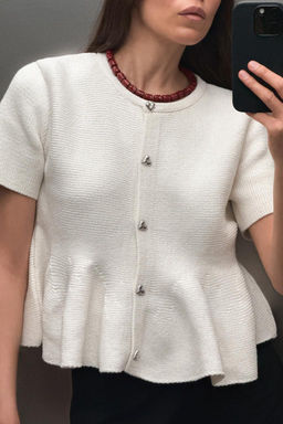 PEPLUM KNIT CARDIGAN - Zara фото 3