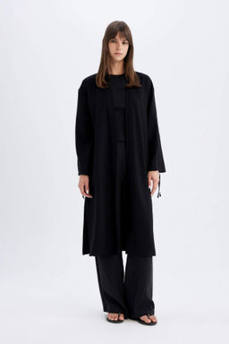 Relax Fit Degrade Hakim Yaka Uzun Kollu Kimono - Defacto фото 2