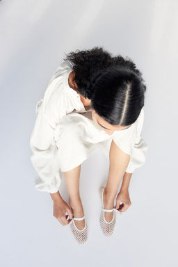 Vestido en tejido doble de algodon con lazada - H&m фото 3