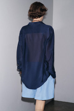 ZW COLLECTION SILK SHIRT - Zara фото 6