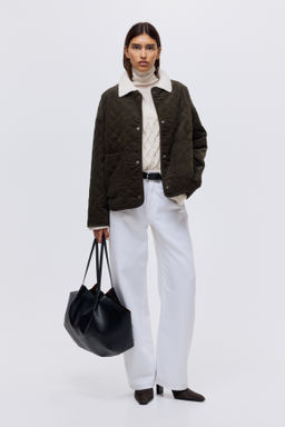 Chaqueta oversize de pana con dise?o guateado - H&m фото 5