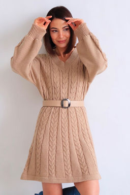 Martichelli Платье вязаное бежевое  фото 2