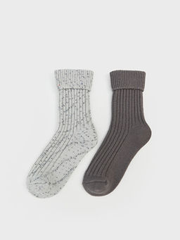 Desenli Kad?n Soket ?orap 2li