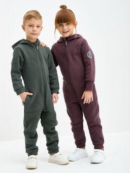 Комбинезон из футера с капюшоном - Kogankids фото 19