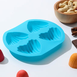 Форма для шоколада Доляна Ракушки, 14,5?12,5?2 см, 4 ячейки (6?4,8 см), цвет МИКС  фото 4