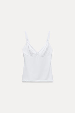 STITCHED VEST TOP - Zara фото 6